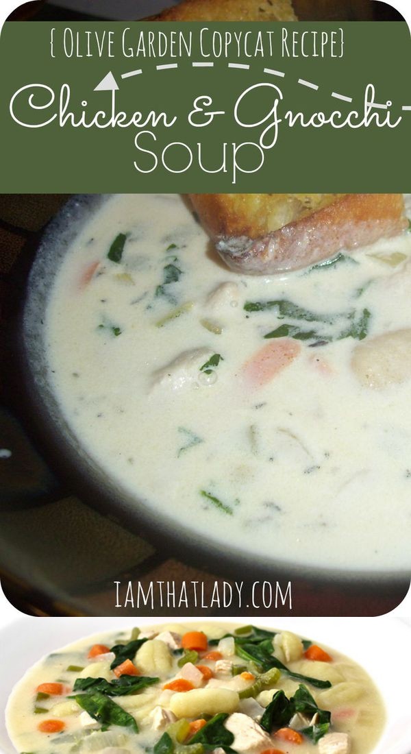 Olive Garden Copycat Chicken and Gnocchi Soup