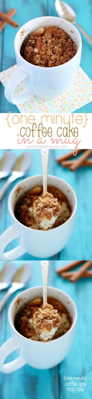 One-Minute Coffee Cake in a Mug