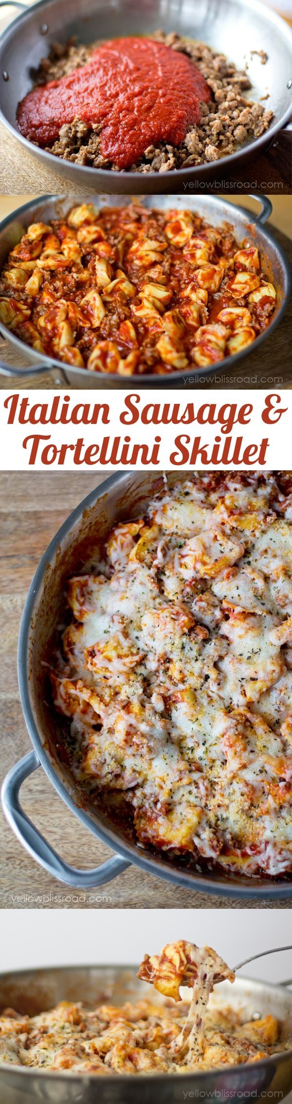 One Pan Sausage and Tortellini