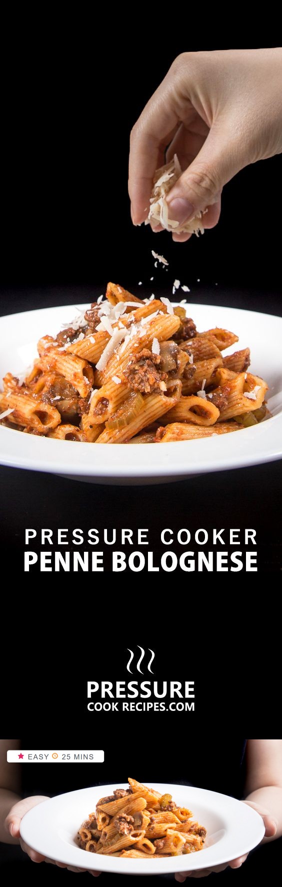 One Pot Pressure Cooker Pasta Bolognese