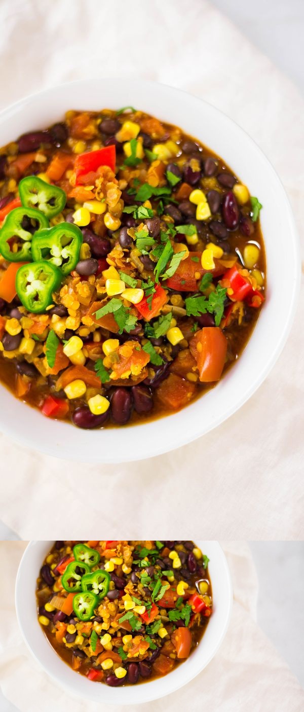 One Pot Vegan Lentil Chili