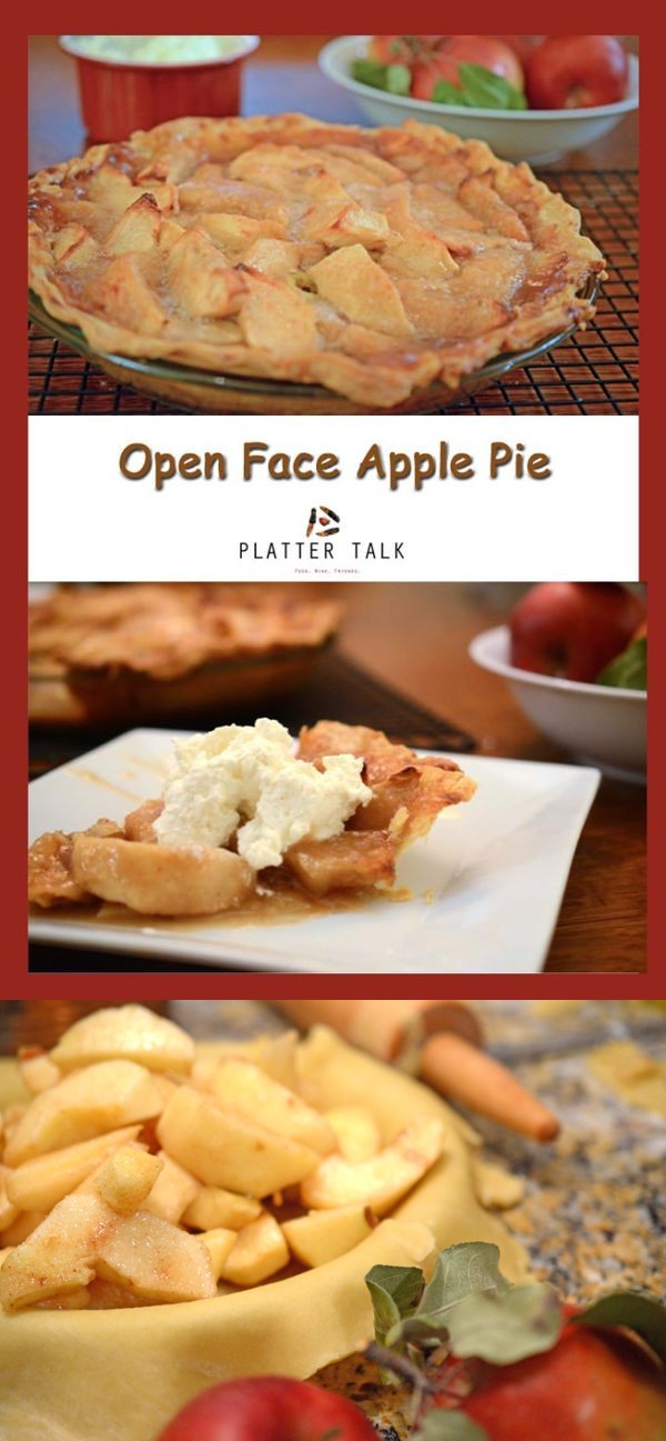 Open Face Apple Pie