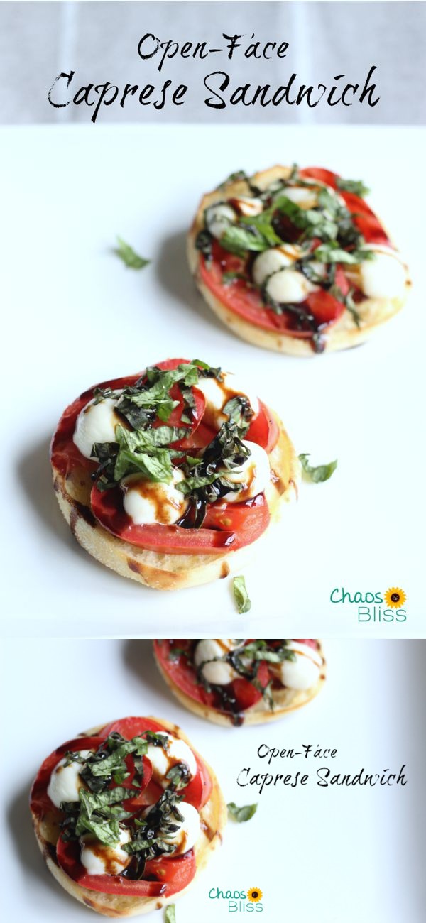 Open-Face Caprese Sandwich