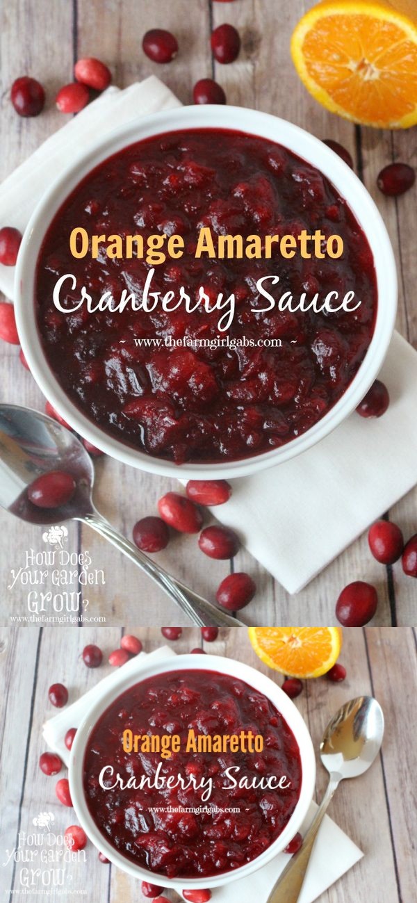 Orange Amaretto Cranberry Sauce