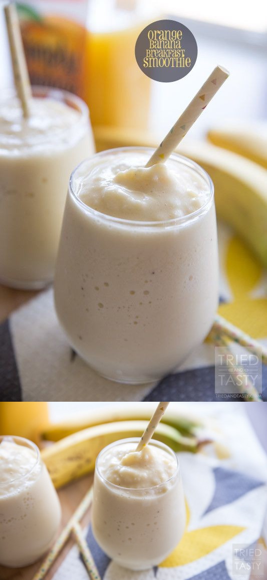 Orange Banana Breakfast Smoothie