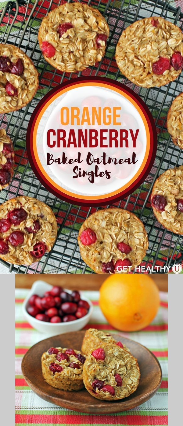 Orange Cranberry Baked Oatmeal Singles