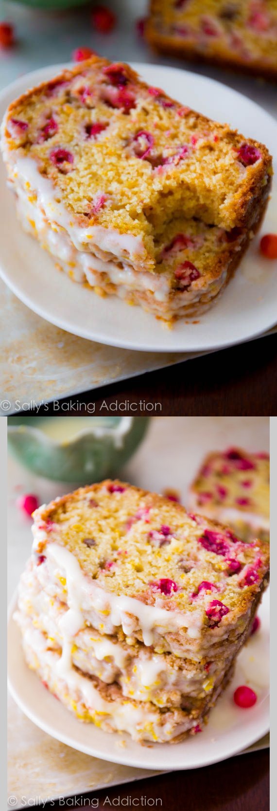 Orange Glazed Cranberry Bread