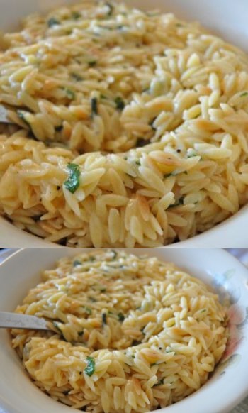 Orzo with Parmesan and Basil