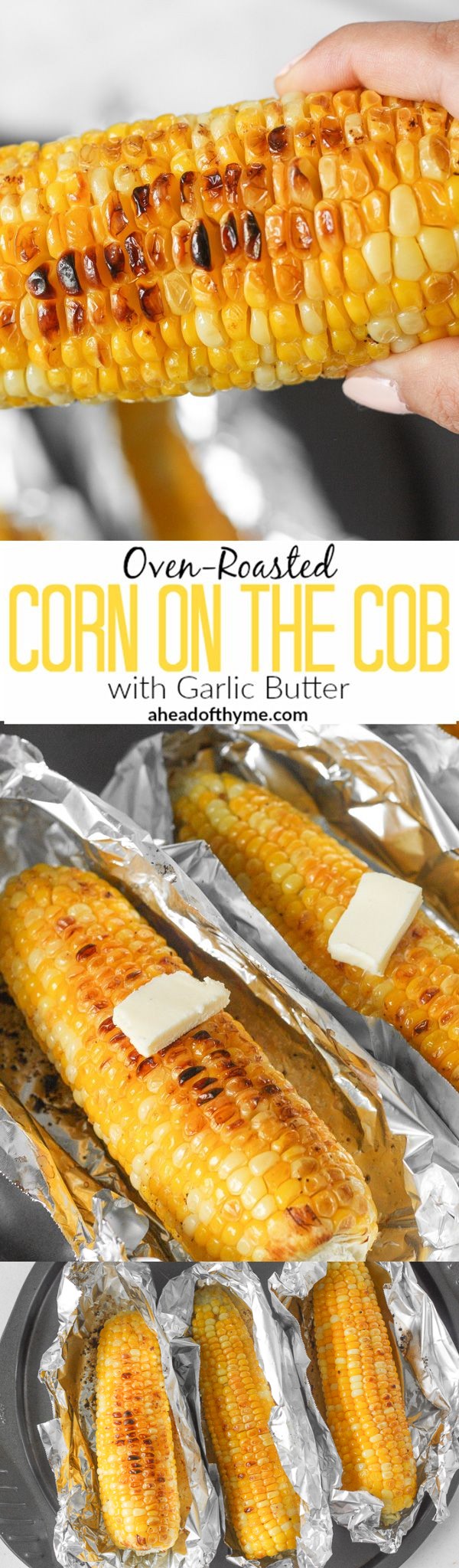 Oven-Roasted Corn on the Cob with Garlic Butter