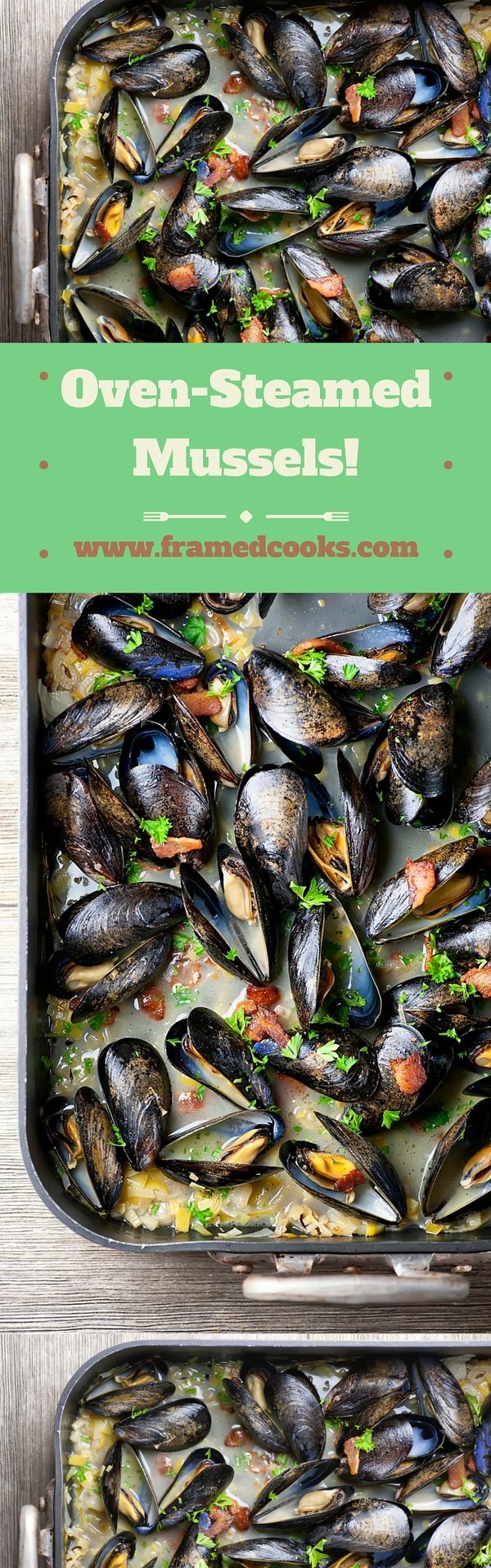 Oven Steamed Mussels