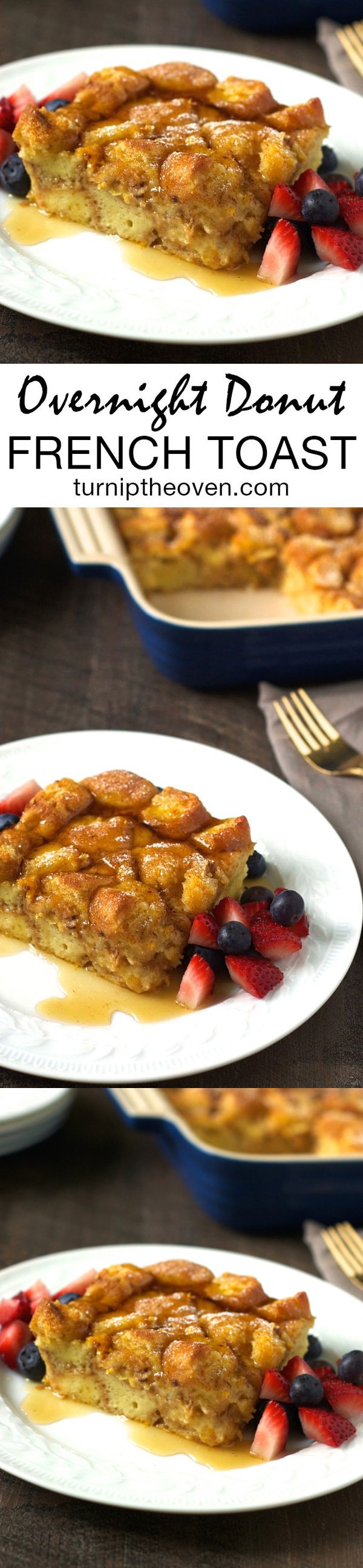 Overnight Donut French Toast Casserole