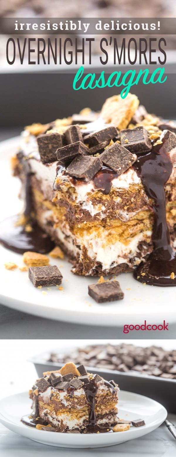 Overnight S'mores Lasagna