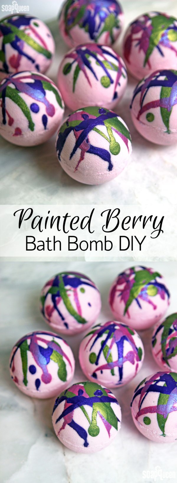 Painted Berry Bath Bomb DIY