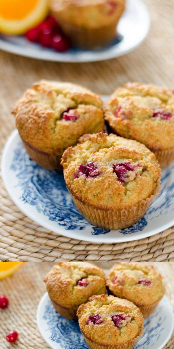 Paleo Cranberry Orange Muffins