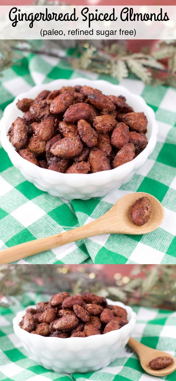 Paleo Gingerbread Spiced Almonds