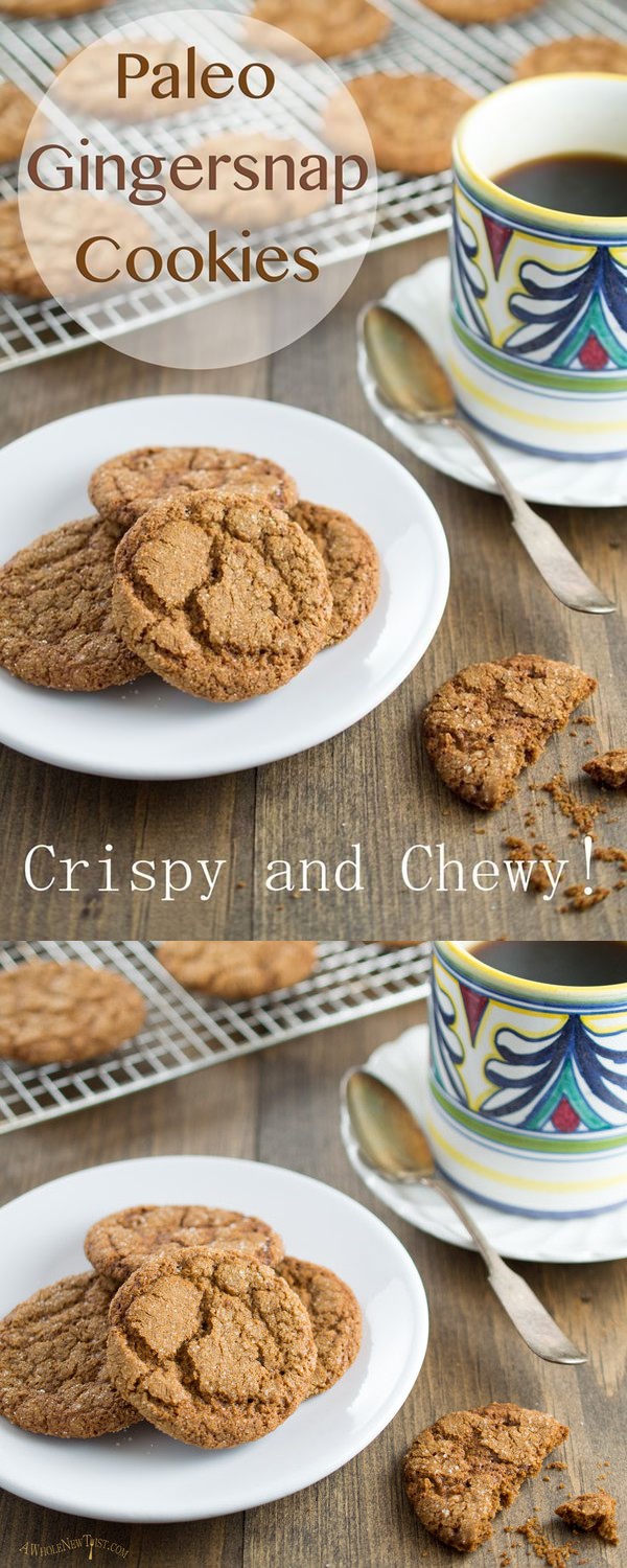 Paleo Gingersnap Cookies