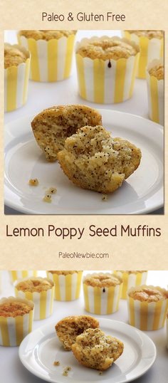 Paleo Lemon Poppy Seed Muffins