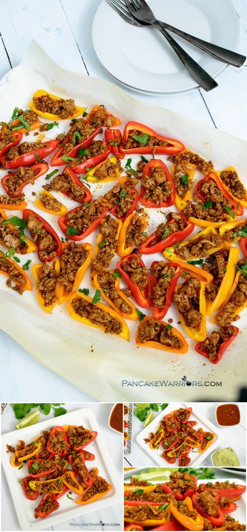 Paleo Mini Pepper Nachos