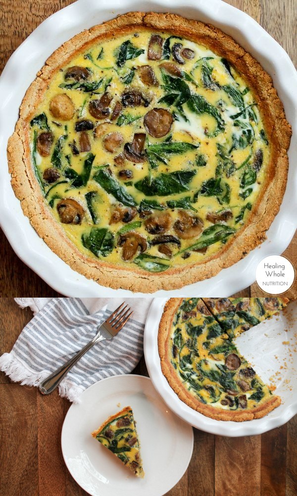 Paleo Mushroom Quiche