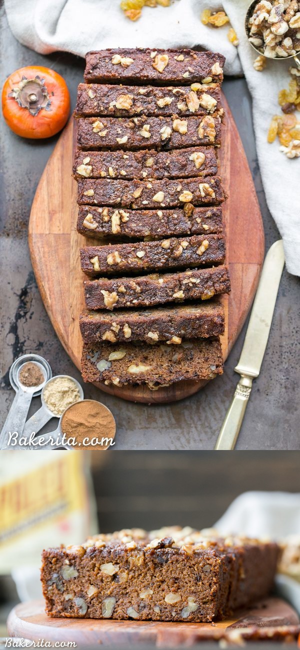 Paleo Persimmon Bread