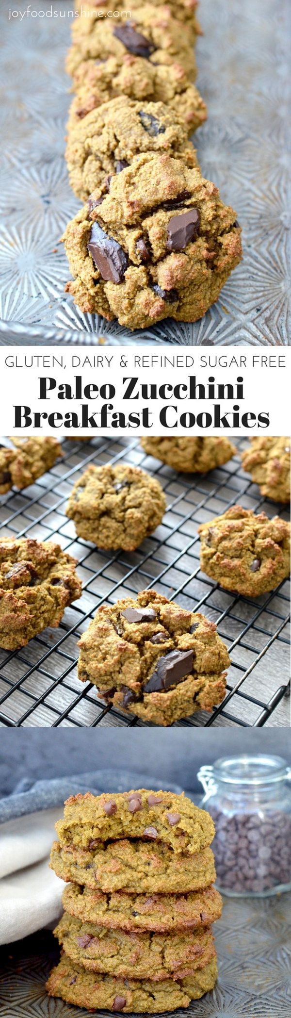 Paleo Zucchini Breakfast Cookies