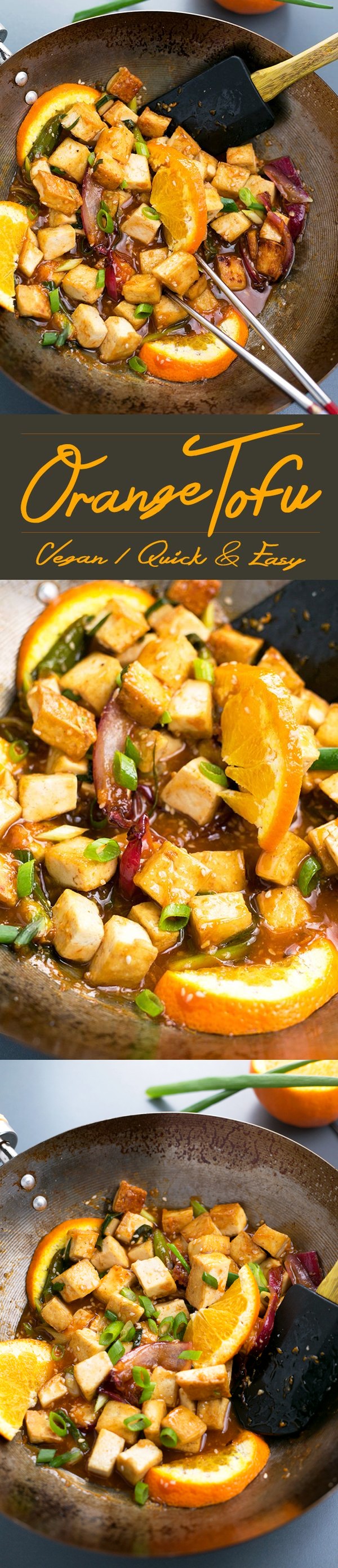 Pan-fried Orange Tofu