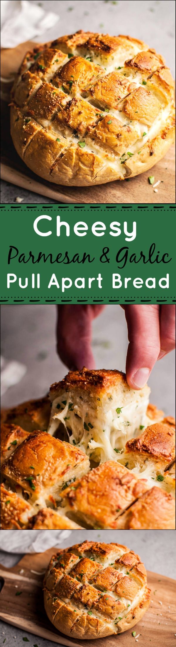 Parmesan and Garlic Butter Pull Apart Bread