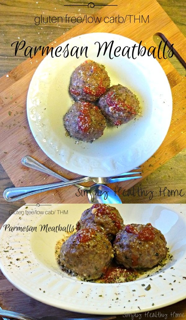 Parmesan Meatballs (gluten free/low carb/THM