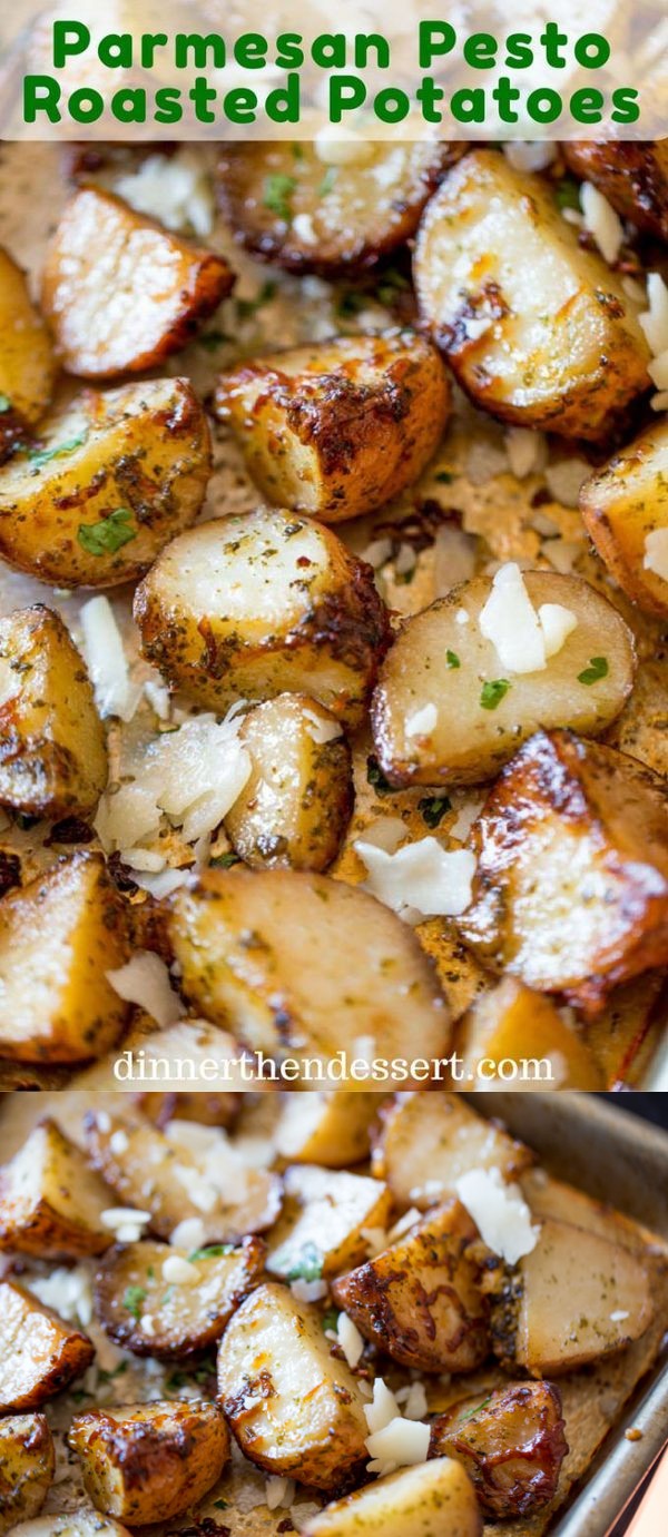 Parmesan Pesto Roasted Potatoes