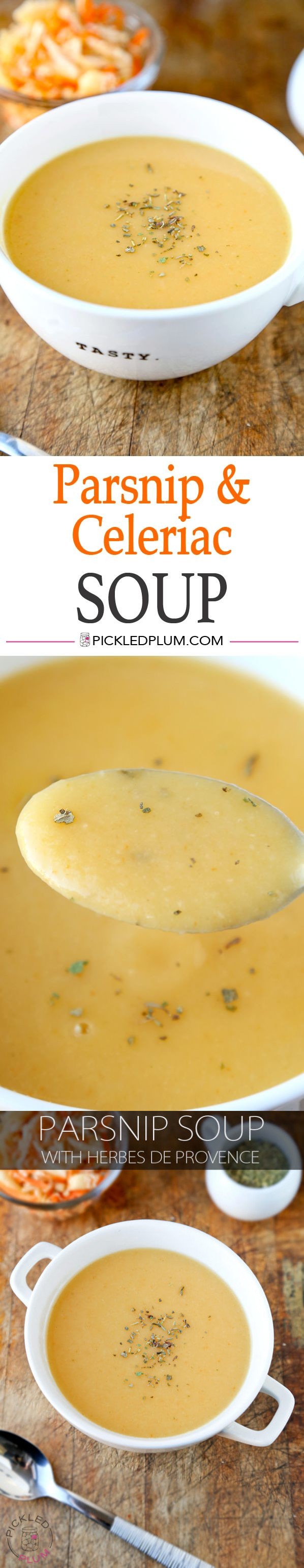 Parsnip Soup with Celery Root (and Herbes de Provence