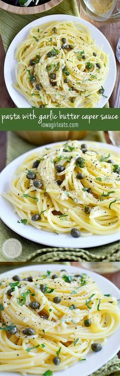 Pasta with Garlic Butter Caper Sauce