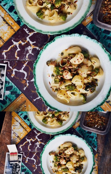 Pasta with Roasted Romanesco and Capers