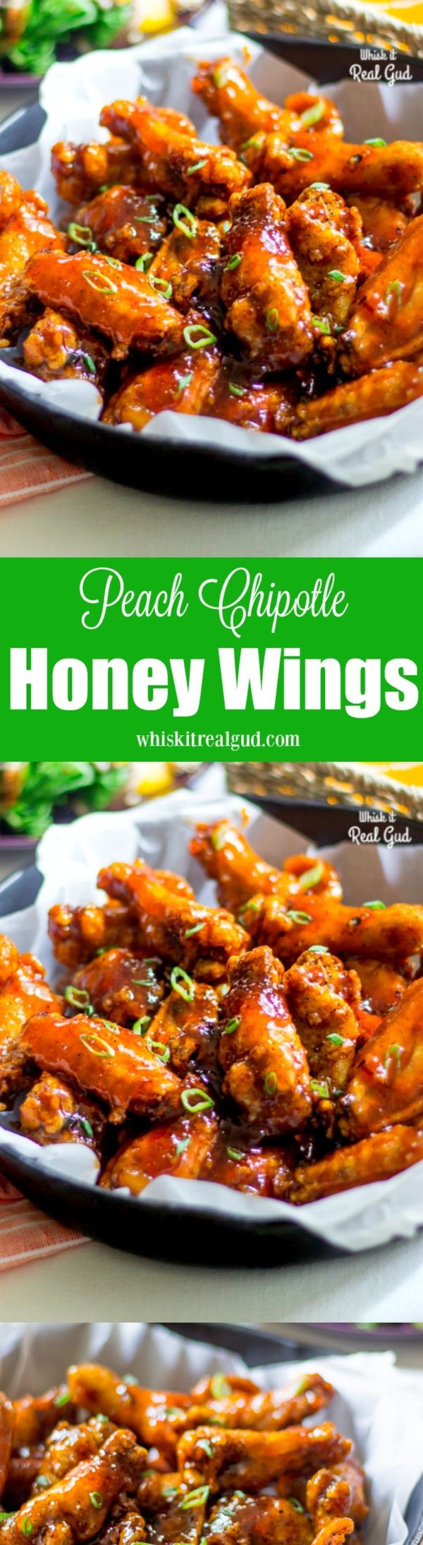 Peach Chipotle Honey Wings