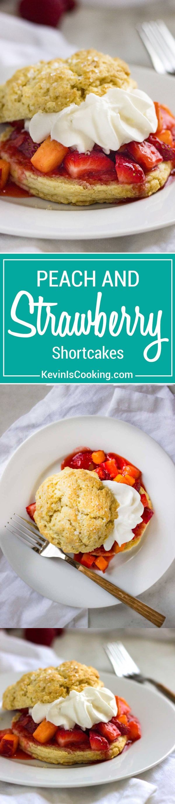 Peach Strawberry Shortcakes