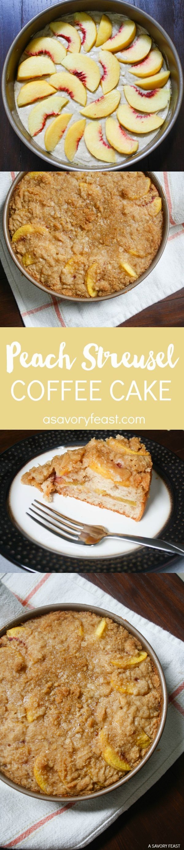 Peach Streusel Coffee Cake