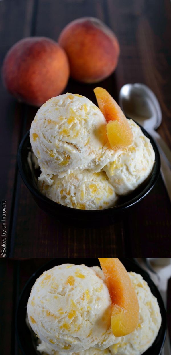 Peaches and Cream Ice Cream