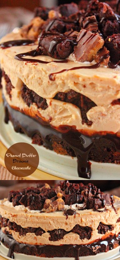 Peanut Butter & Brownie Cheesecake