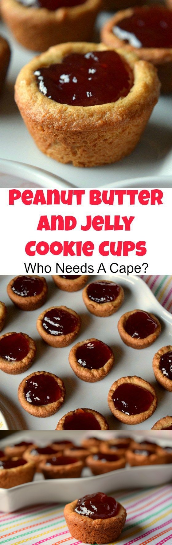 Peanut Butter and Jelly Cookie Cups