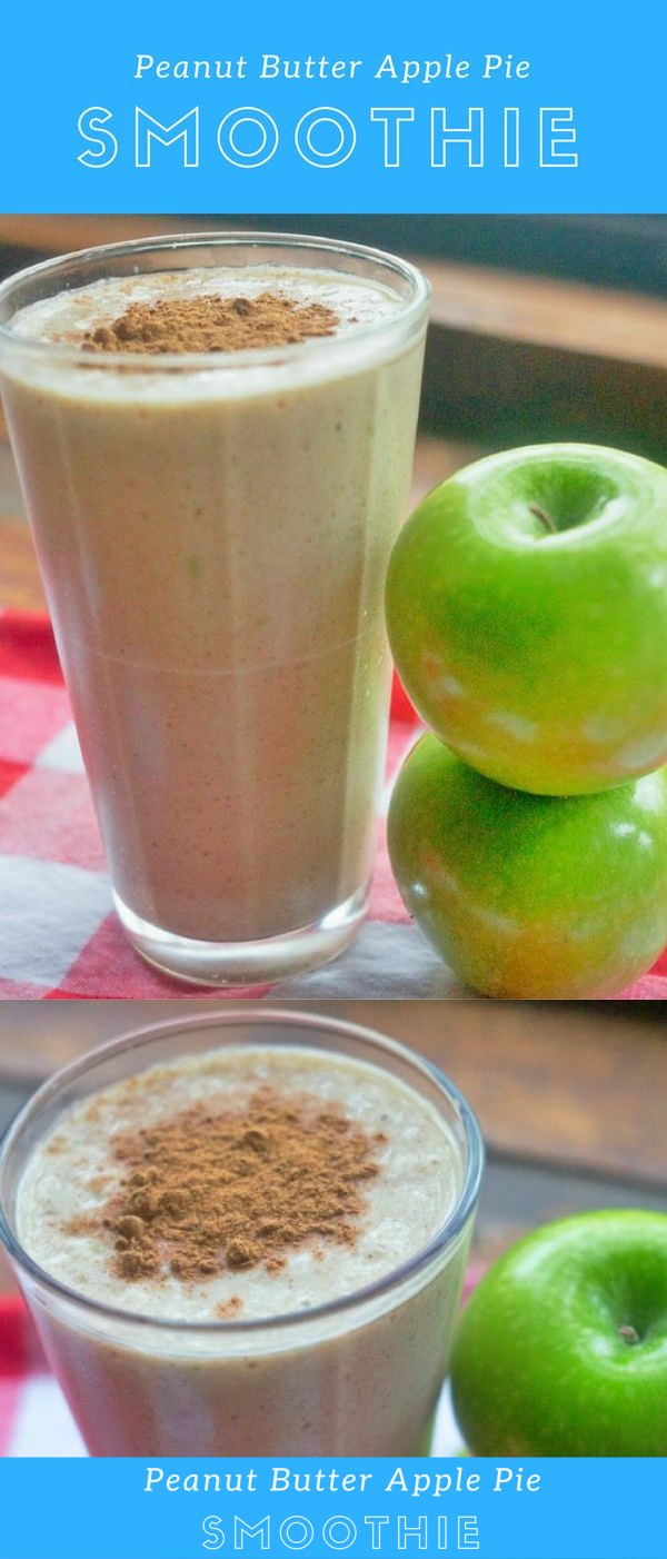 Peanut Butter Apple Pie Protein Smoothie