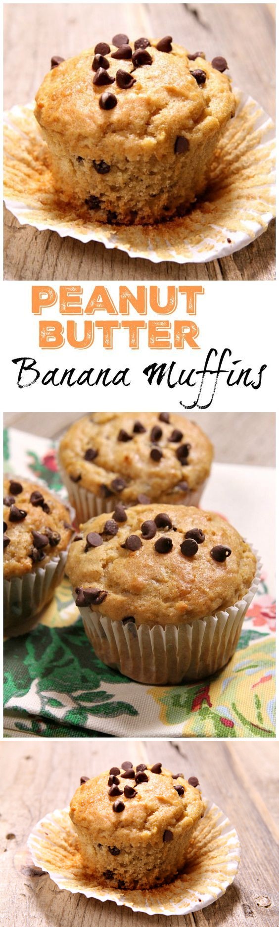 Peanut Butter Banana Muffins