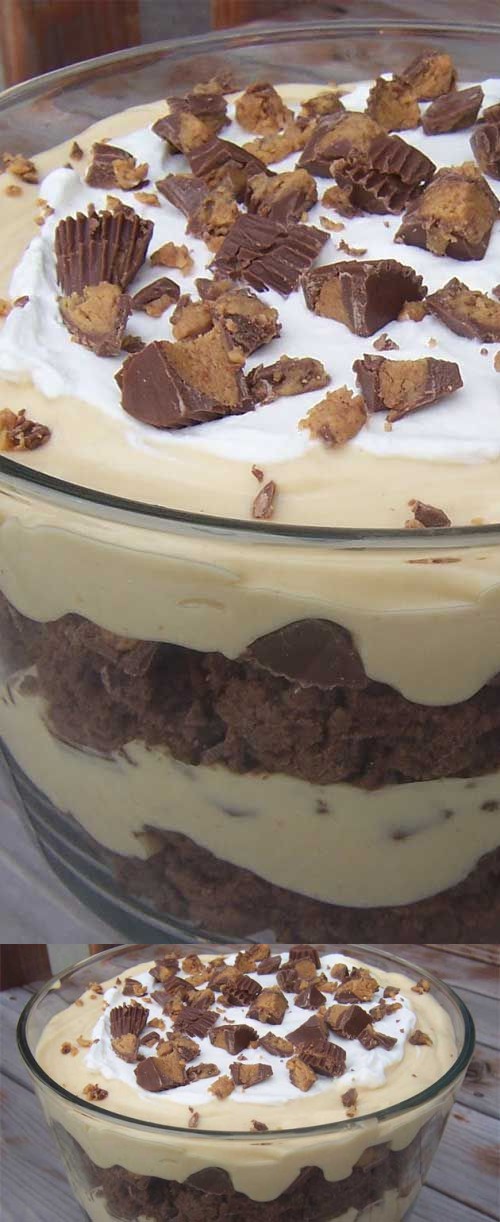 Peanut Butter Brownie Trifle