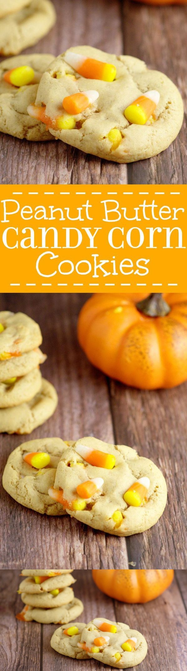 Peanut Butter Candy Corn Cookies