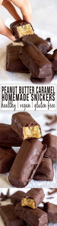 Peanut Butter Caramel Homemade Healthy Snickers