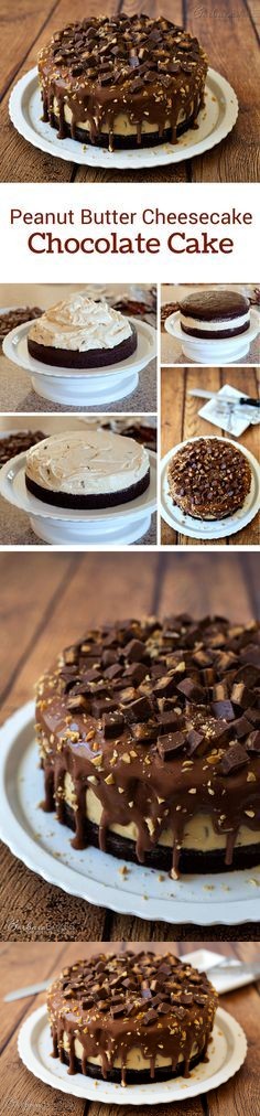 Peanut Butter Cheesecake Chocolate Cake