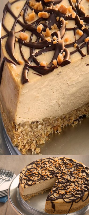 Peanut Butter Cheesecake with Pretzel Crust