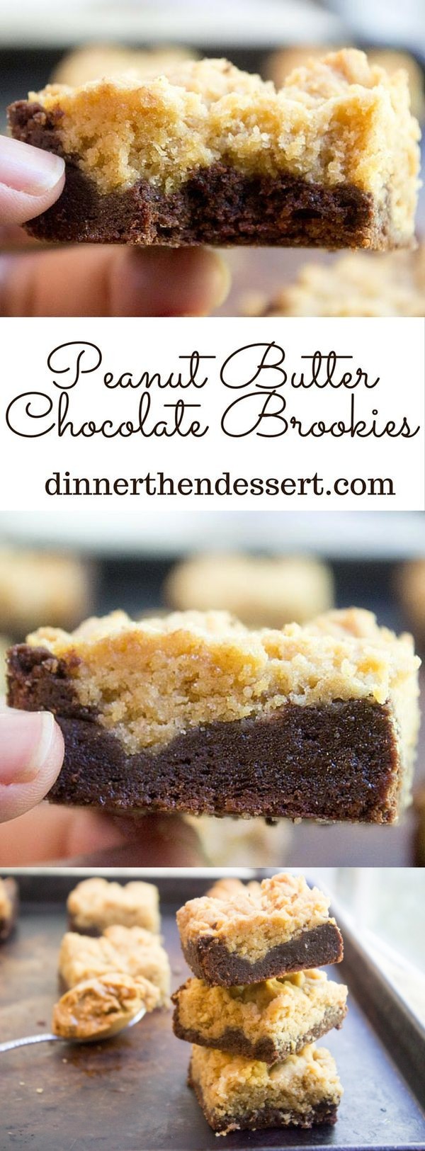 Peanut Butter Chocolate Brookies