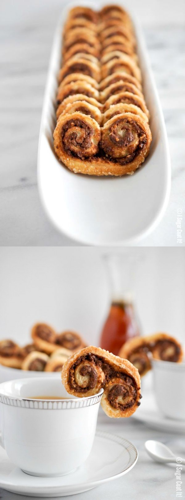 Peanut Butter Chocolate Palmiers