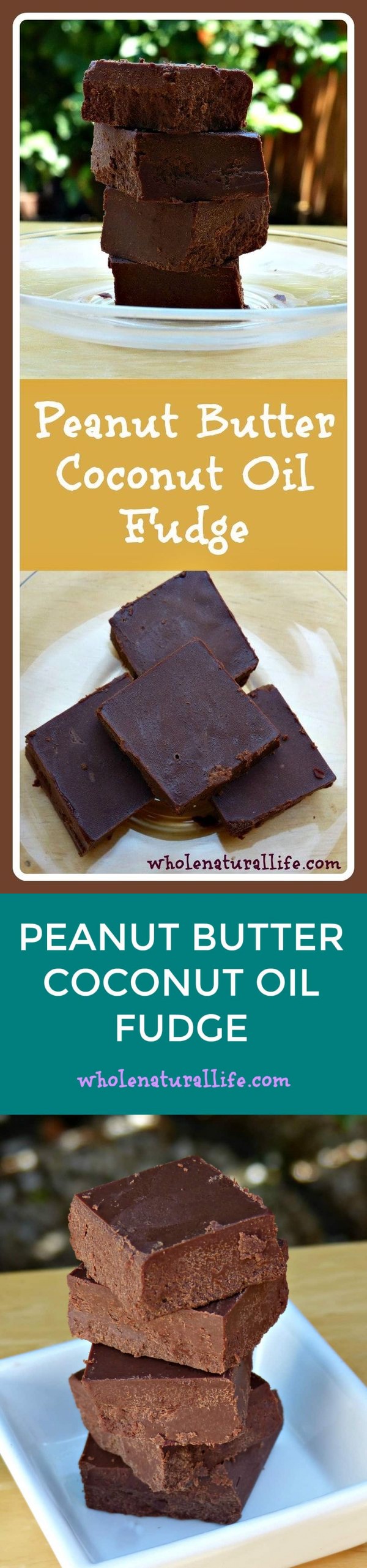 Peanut Butter Coconut Oil Fudge