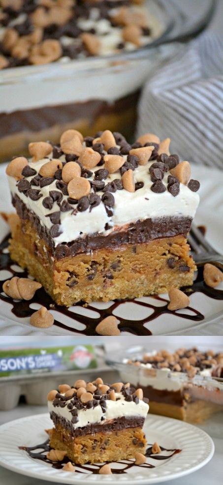 Peanut Butter Cookie Dough Dream Bars