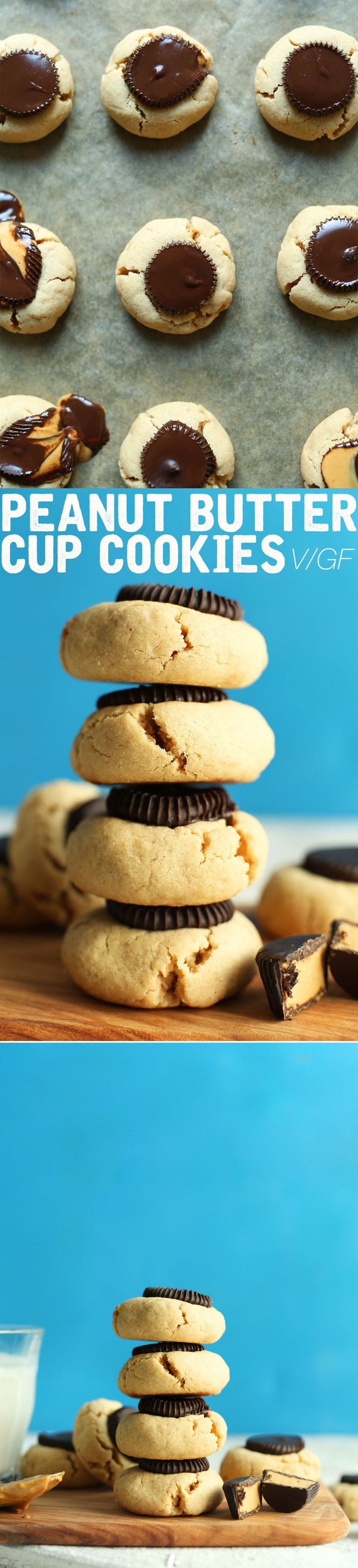 Peanut Butter Cup Cookies (V/GF